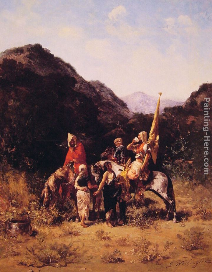 Riders in the Mountain painting - Georges Washington Riders in the Mountain art painting